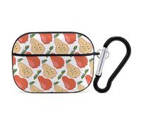 Buewutiry Compatible with Airpods Pro 2nd Generation Case Cover - Cute Red Pear Green Leaves Case Compatible with Airpods Pro Case Cover, Cute Case Compatible with Airpods Pro 2 Case