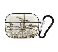 Buewutiry Compatible with Airpods Pro 2nd Generation Case Cover - Dutch Windmill Case Compatible with Airpods Pro Case Cover, Cute Case Compatible with Airpods Pro 2 Case