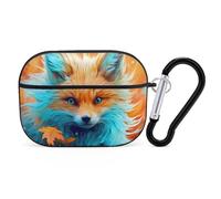 Buewutiry Compatible with Airpods Pro 2nd Generation Case Cover - Fiery Red Maple Leaf Fox Case Compatible with Airpods Pro Case Cover, Cute Case Compatible with Airpods Pro 2 Case