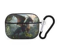 Buewutiry Compatible with Airpods Pro 2nd Generation Case Cover - Forest Stone-Colored Dragon Case Compatible with Airpods Pro Case Cover, Cute Case Compatible with Airpods Pro 2 Case