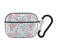 Buewutiry Compatible with Airpods Pro 2nd Generation Case Cover - Striped Cute Cartoon Rabbit Flower Case Compatible with Airpods Pro Case Cover, Cute Case Compatible with Airpods Pro 2 Case