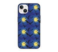 Buewutiry Compatible with iPhone 15 Plus case/14 Plus case Cute 6.7 Inch - Cool Bats Blue Night Starry Sky Compatible with iPhone 15 Plus Phone case/14 Plus Phone case for Women Men