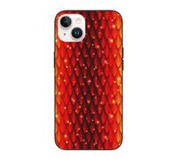 Buewutiry Compatible with iPhone 15 Plus case/14 Plus case Cute 6.7 Inch - Cool Red Dragon Skin Scale Compatible with iPhone 15 Plus Phone case/14 Plus Phone case for Women Men