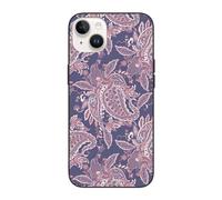 Buewutiry Compatible with iPhone 15 Plus case/14 Plus case Cute 6.7 Inch - Paisley Purple Compatible with iPhone 15 Plus Phone case/14 Plus Phone case for Women Men