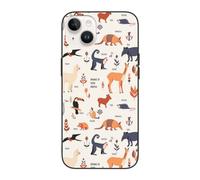 Buewutiry Compatible with iPhone 15 Plus case/14 Plus case Cute 6.7 Inch - South American Animals Compatible with iPhone 15 Plus Phone case/14 Plus Phone case for Women Men White