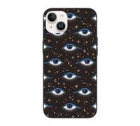 Buewutiry Compatible with iPhone 15 Plus case/14 Plus case Cute 6.7 Inch - Starry Sky Evil Eye Compatible with iPhone 15 Plus Phone case/14 Plus Phone case for Women Men White