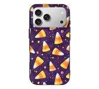 Buewutiry Compatible with iPhone 17 Pro Case Thin Rugged 6.3 Inch - TPU Corn Kernels Purple Print Pattern Cover Compatible with iPhone 17 Pro Phone Case Protective Slim, Anti-Scratch Shockproof