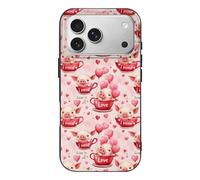 Buewutiry Compatible with iPhone 17 Pro Case Thin Rugged 6.3 Inch - TPU Cute Pink Piggy Print Pattern Cover Compatible with iPhone 17 Pro Phone Case Protective Slim, Anti-Scratch Shockproof