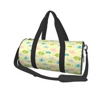 Buewutiry Large Duffle Bag for Travel - Armadillo Floral Gym Bag for Women Men, Foldable Travel Bags for Women Men with Zippered Multiple Pockets