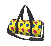 Buewutiry Large Duffle Bag for Travel - Colorful Ping Pong Gym Bag for Women Men, Foldable Travel Bags for Women Men with Zippered Multiple Pockets