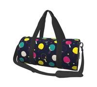 Buewutiry Large Duffle Bag for Travel - Colorful Ping Pong Rackets Gym Bag for Women Men, Foldable Travel Bags for Women Men with Zippered Multiple Pockets