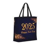 Buewutiry Large Tote Bag For Women - Reusable The Tote Bag With Zipper, Beach Bags For Women, 2025 Happy New Year f Mom Bag For Mom Suitable For Hospital Beach Travel Shopping