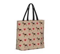 Buewutiry Large Tote Bag For Women - Reusable The Tote Bag With Zipper, Beach Bags For Women, Cute German Shepherd Dog Love Mom Bag For Mom Suitable For Hospital Beach Travel Shopping