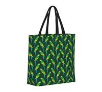 Buewutiry Large Tote Bag For Women - Reusable The Tote Bag With Zipper, Beach Bags For Women, Cute Parrot Green Mom Bag For Mom Suitable For Hospital Beach Travel Shopping