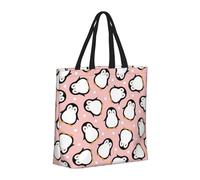 Buewutiry Large Tote Bag For Women - Reusable The Tote Bag With Zipper, Beach Bags For Women, Cute Penguin Mom Bag For Mom Suitable For Hospital Beach Travel Shopping