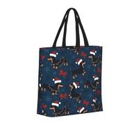 Buewutiry Large Tote Bag For Women - Reusable The Tote Bag With Zipper, Beach Bags For Women, Dachshund Dog Puppy No.1032 Mom Bag For Mom Suitable For Hospital Beach Travel Shopping