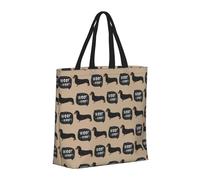 Buewutiry Large Tote Bag For Women - Reusable The Tote Bag With Zipper, Beach Bags For Women, Dachshund Dog Puppy No.1015 Mom Bag For Mom Suitable For Hospital Beach Travel Shopping