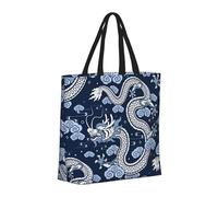 Buewutiry Large Tote Bag For Women - Reusable The Tote Bag With Zipper, Beach Bags For Women, dragon pattern1 Mom Bag For Mom Suitable For Hospital Beach Travel Shopping