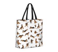 Buewutiry Large Tote Bag For Women - Reusable The Tote Bag With Zipper, Beach Bags For Women, German Shepherd Dog No.1009 Mom Bag For Mom Suitable For Hospital Beach Travel Shopping