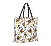 Buewutiry Large Tote Bag For Women - Reusable The Tote Bag With Zipper, Beach Bags For Women, German Shepherd Dog No.1008 Mom Bag For Mom Suitable For Hospital Beach Travel Shopping