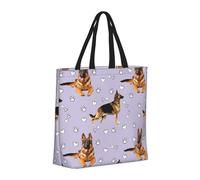 Buewutiry Large Tote Bag For Women - Reusable The Tote Bag With Zipper, Beach Bags For Women, German Shepherd Dog No.1017 Mom Bag For Mom Suitable For Hospital Beach Travel Shopping