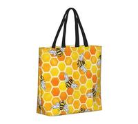 Buewutiry Large Tote Bag For Women - Reusable The Tote Bag With Zipper, Beach Bags For Women, Honeycombs Mom Bag For Mom Suitable For Hospital Beach Travel Shopping