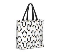 Buewutiry Large Tote Bag For Women - Reusable The Tote Bag With Zipper, Beach Bags For Women, Lovely penguin A Mom Bag For Mom Suitable For Hospital Beach Travel Shopping