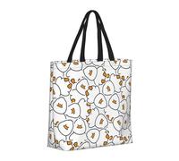 Buewutiry Large Tote Bag For Women - Reusable The Tote Bag With Zipper, Beach Bags For Women, Simple Lines Cute Duck Mom Bag For Mom Suitable For Hospital Beach Travel Shopping