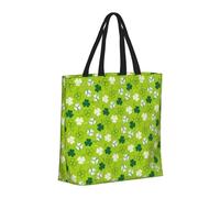 Buewutiry Large Tote Bag For Women - Reusable The Tote Bag With Zipper, Beach Bags For Women, St Patrick's Day Green Mom Bag For Mom Suitable For Hospital Beach Travel Shopping