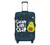 Buewutiry Travel Luggage Cover Protector - Avocado In Space1 Washable Suitcase Covers For 18-32 Inch Luggage, Black, X-Large