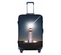 Buewutiry Travel Luggage Cover Protector - Peggy'S Cove Lighthouse Anti-Scratch Suitcase Covers Fits 18-32 Inch Luggage, Black, Large