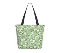 Buewutiry Travel Tote Bag for Women Work - Lightweight cute frog sitting pose funny Shoulder Bag Nurse Bag Beach Handbags for Women, Fashion Large Tote Purse for Women with Zipper