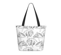 Buewutiry Travel Tote Bag for Women Work - Lightweight Hand Drawn Line Cute Horse Shoulder Bag Nurse Bag Beach Handbags for Women, Fashion Large Tote Purse for Women with Zipper