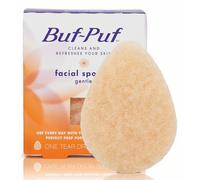 Buf-Puf Gentle Facial Sponge, Dermatologist Developed, Removes Deep Down Dirt & Makeup That Causes Breakouts and Blackheads, Reusable, Exfoliating, 1 Count