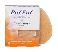 Buf-Puf Gentle Facial Sponge, Dermatologist Developed, Removes Deep Down Dirt & Makeup That Causes Breakouts and Blackheads, Reusable, Exfoliating, 1 Count