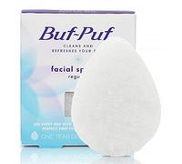 Buf-Puf Regular Facial Sponge, Dermatologist Developed, Removes Deep Down Dirt & Makeup that Causes Breakouts and Blackheads, Reusable, Exfoliating, White, 1 Count