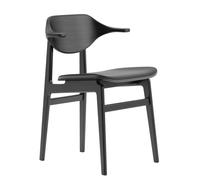 Bufala Dining Chair Norr11 Oak black Leather anthracite - 4251501637790