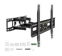 BuFan TV Wall Bracket for Most 32-80 Inch LED, LCD, OLED Flat & Curved TV | Full Motion TV Mount with Swivels Tilts Extends, Double Arm Holds up to 45kg, Max VESA 600x400mm