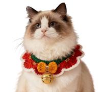 Bufanda Navideña para Mascotas | Accesorios De Disfraz Festivos para Cachorros,Collar De Punto para Mascotas,para Reuniones Familiares Sesiones Photos Actuaciones Y Disfraces