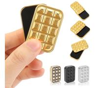 Bufccy Fidget Slider for Adults - Mini Slide Metal Fidget Toys, Anxiety/ADHD/Annoy Relieving EDC Metal Fidget, Stress Reducing Toy Gift for Adults & Teen (Gold Chocolate)