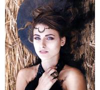 Bufenia Boho Crescent Moon Head Chain Vintage Crystal Headpieces Festival Headband Halloween Hair Acessories for Women and Girls