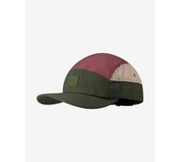 Buff 5 Panel Cap Green Red Grey - L-XL