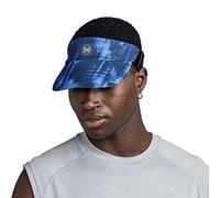 Buff Adults Solid Go Elasticated Adjustable Running Cap Visor - Attel Blue - SM
