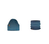 Buff® Bundle of Knitted Top 5 Knitted Hat Marin Blue Denim & Knitted Fleece Neckwarmer Marin Blue Denim One Size Adult