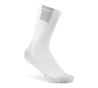Buff Coolnet Crew Socks White Grey - L