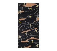 Buff Coolnet Uv Neck Gaiter, Black/White, OneSize