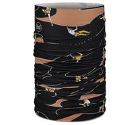 Buff Coolnet Uv Neck Gaiter, Black/White, OneSize