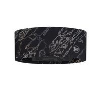 Buff- Headband CoolNet UV Wide Comfortable, UPF50 Protection, Sports, Stretch, Recycled Material, Quality, One size, Black