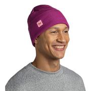 Buff CrossKnit Beanie in Solid Orchid