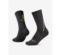 Buff Dryflx Crew Socks Black Neon Yellow - L